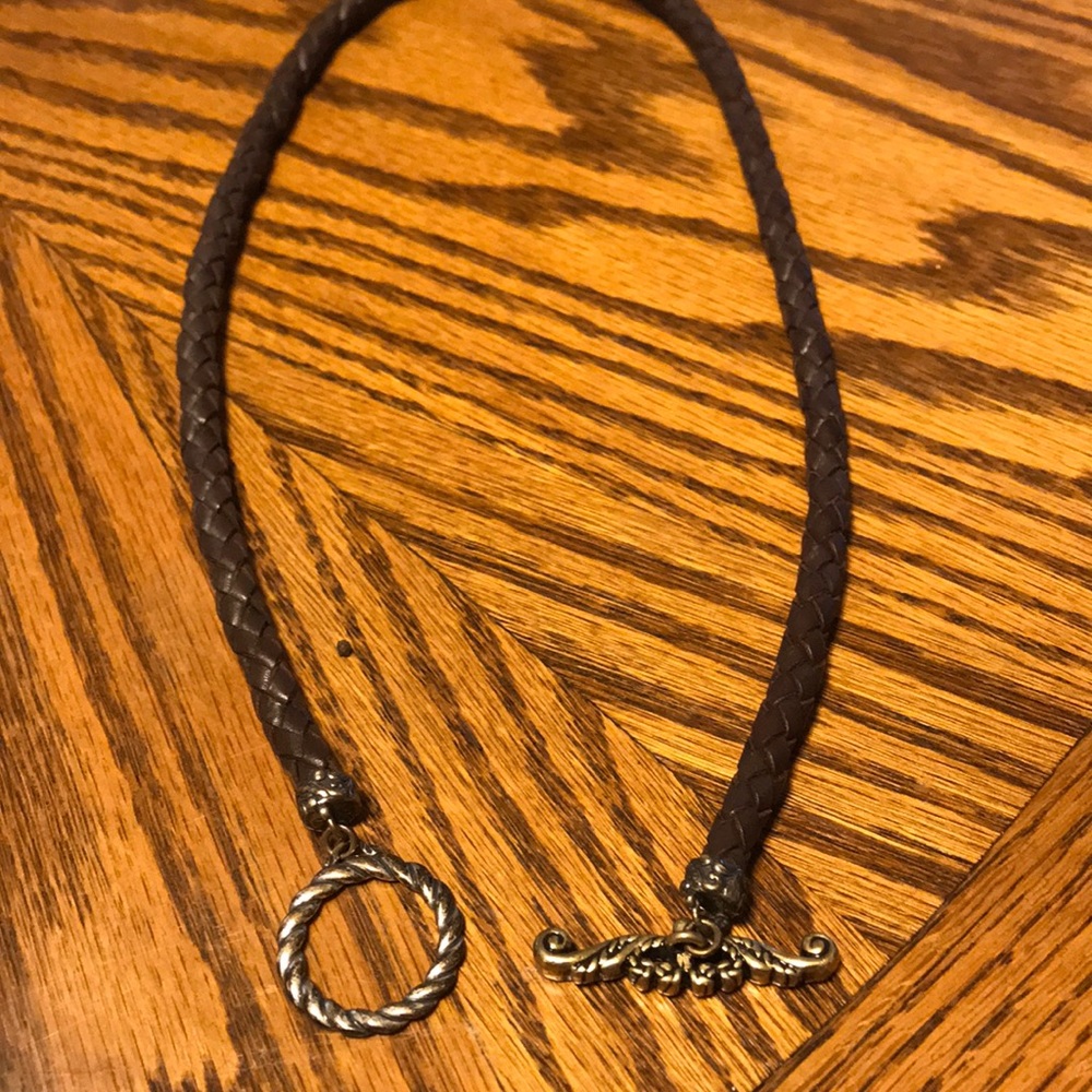 Carolyn Pollard leather necklace